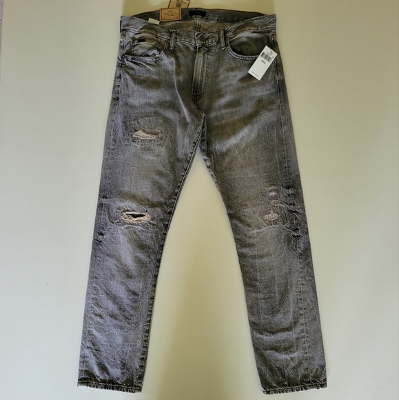 Polo Ralph Lauren Other - Polo Ralph Lauren Men's Gray Brennan Repaired Sullivan Slim Fit Jeans Size 33X32